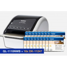 Brother QL-1110NWB Label Printer and Label BUNDLE